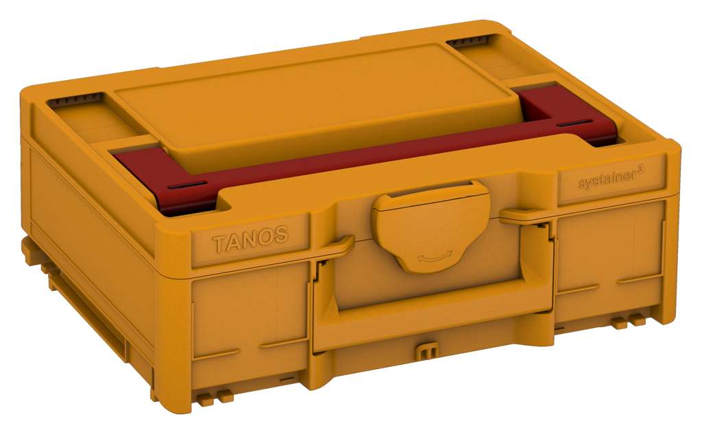 Systainer³ M 137, Daffodil Yellow with Carmine Red lid handle