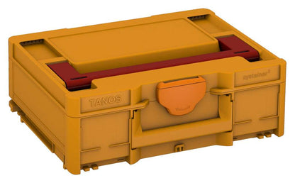 Systainer³ M 137, Daffodil Yellow with Carmine Red lid handle and Deep Orange catches