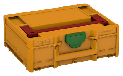 Systainer³ M 137, Daffodil Yellow with Carmine Red lid handle and Emerald Green catches