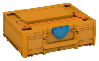 Systainer³ M 137, Daffodil Yellow with Deep Orange lid handle and Sky Blue catches