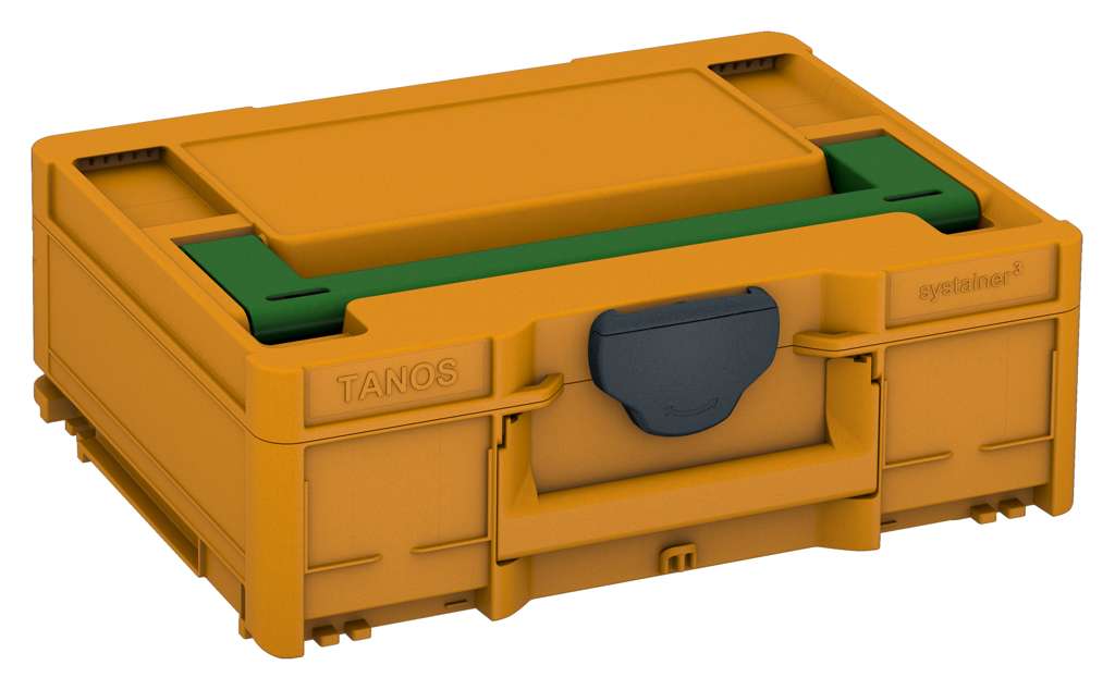 Systainer³ M 137, Daffodil Yellow with Emerald Green lid handle and Anthracite catches