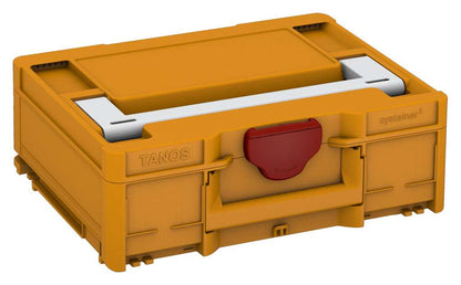 Systainer³ M 137, Daffodil Yellow with Light Grey lid handle and Carmine Red catches