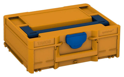 Systainer³ M 137, Daffodil Yellow with Sapphire Blue lid handle and Signal Blue catches