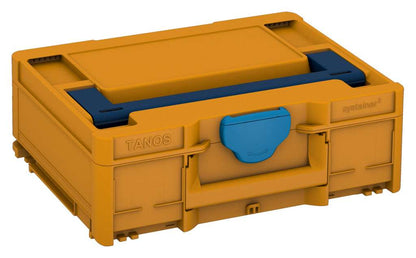 Systainer³ M 137, Daffodil Yellow with Sapphire Blue lid handle and Sky Blue catches