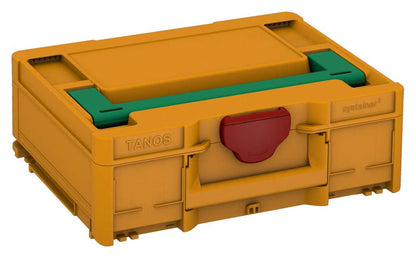 Systainer³ M 137, Daffodil Yellow with Signal Green lid handle and Carmine Red catches
