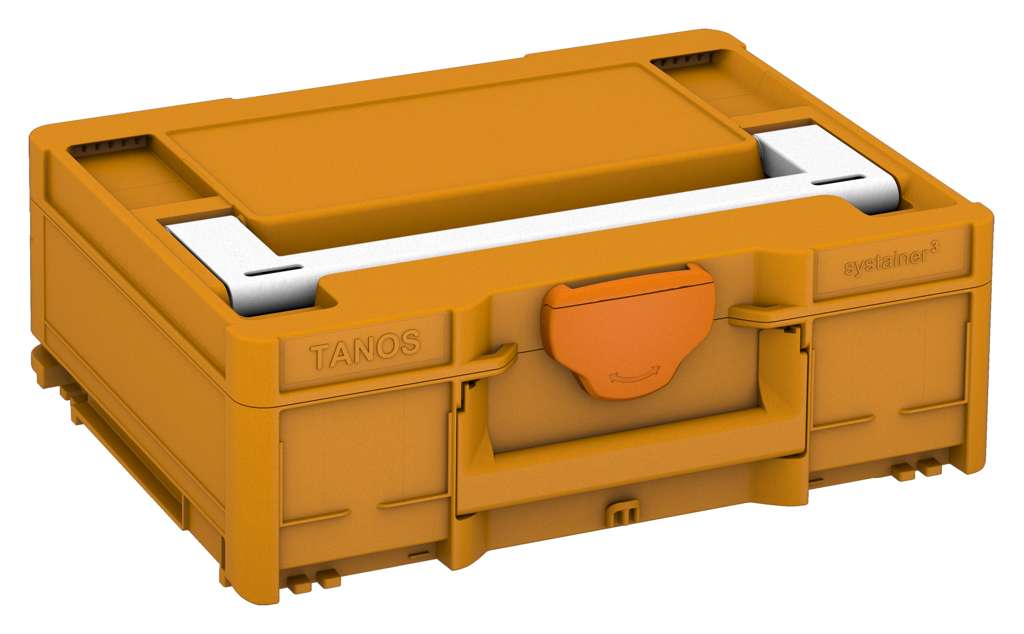 Systainer³ M 137, Daffodil Yellow with White lid handle and Deep Orange catches
