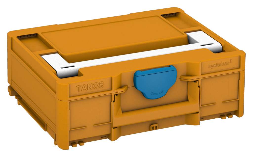 Systainer³ M 137, Daffodil Yellow with White lid handle and Sky Blue catches