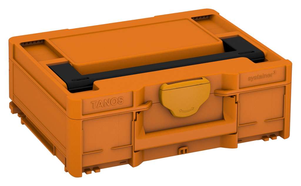 Systainer³ M 137, Deep Orange with Black lid handle and Daffodil Yellow catches