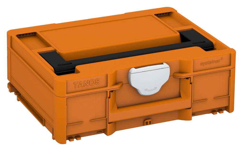 Systainer³ M 137, Deep Orange with Black lid handle and Light Grey catches