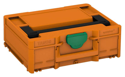 Systainer³ M 137, Deep Orange with Black lid handle and Signal Green catches