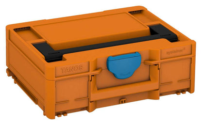 Systainer³ M 137, Deep Orange with Black lid handle and Sky Blue catches