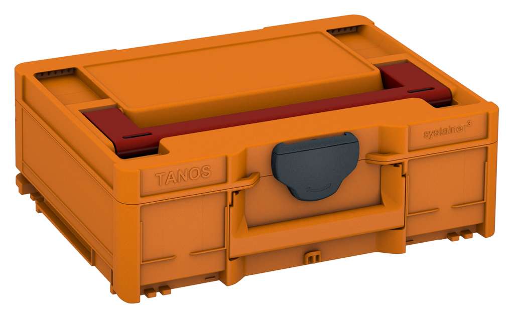 Systainer³ M 137, Deep Orange with Carmine Red lid handle and Anthracite catches