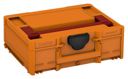 Systainer³ M 137, Deep Orange with Carmine Red lid handle and Black catches