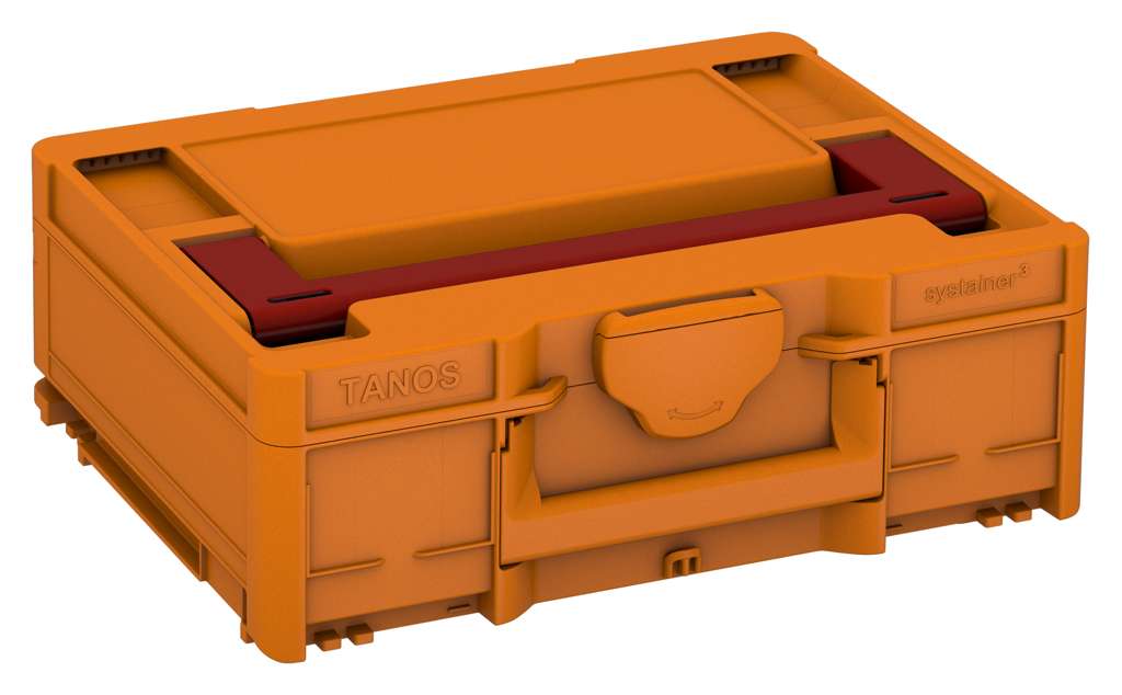 Systainer³ M 137, Deep Orange with Carmine Red lid handle