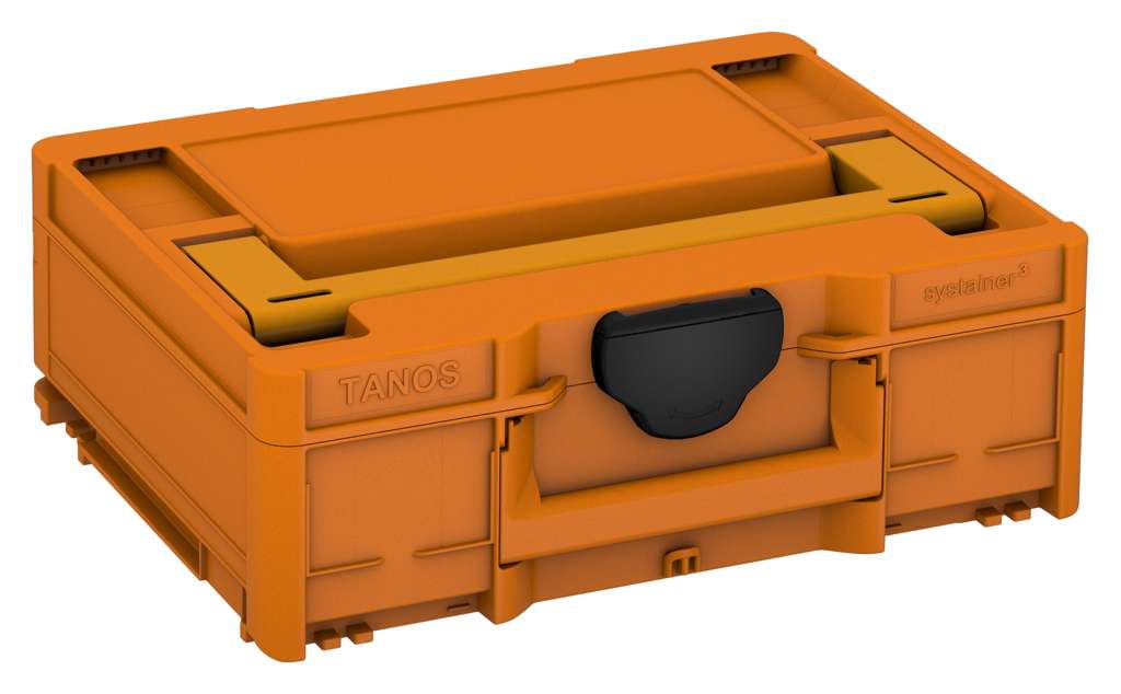 Systainer³ M 137, Deep Orange with Daffodil Yellow lid handle and Black catches