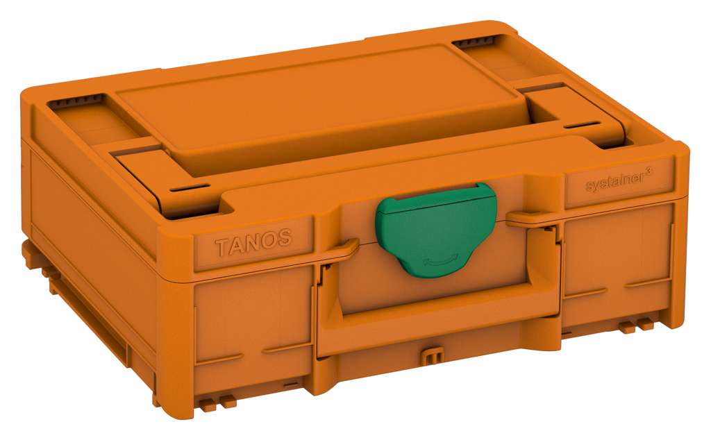 Systainer³ M 137, Deep Orange with Signal Green catches