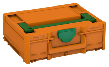 Systainer³ M 137, Deep Orange with Emerald Green lid handle and Signal Green catches