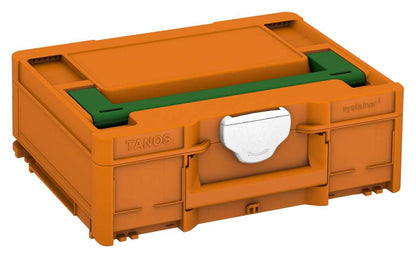 Systainer³ M 137, Deep Orange with Emerald Green lid handle and White catches