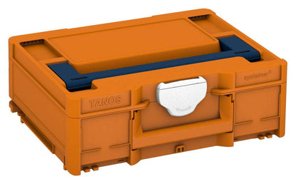 Systainer³ M 137, Deep Orange with Sapphire Blue lid handle and White catches