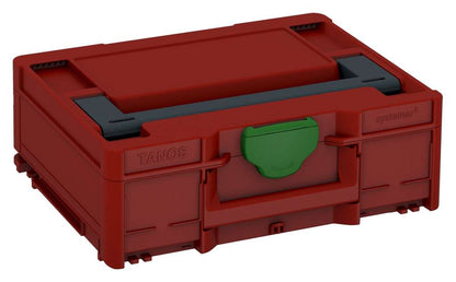 Systainer³ M 137, Carmine Red with Anthracite lid handle and Emerald Green catches
