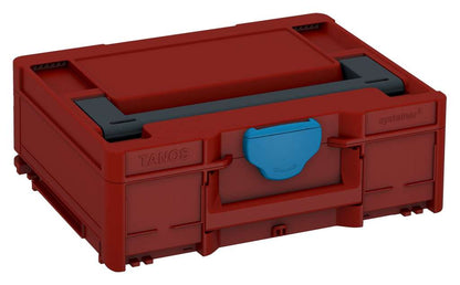 Systainer³ M 137, Carmine Red with Anthracite lid handle and Sky Blue catches