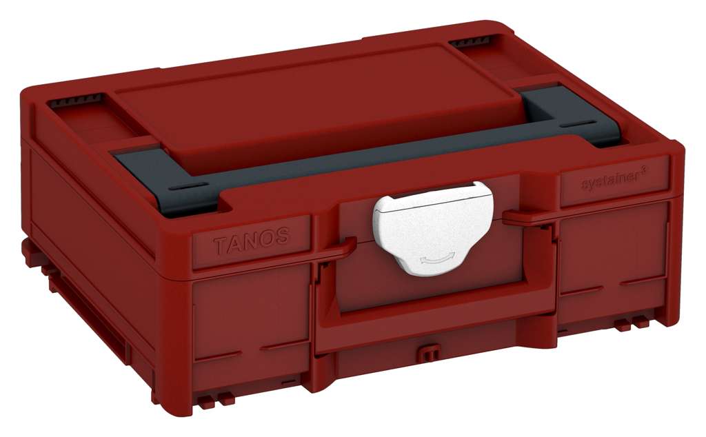 Systainer³ M 137, Carmine Red with Anthracite lid handle and White catches