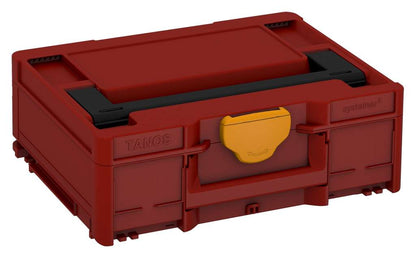 Systainer³ M 137, Carmine Red with Black lid handle and Daffodil Yellow catches
