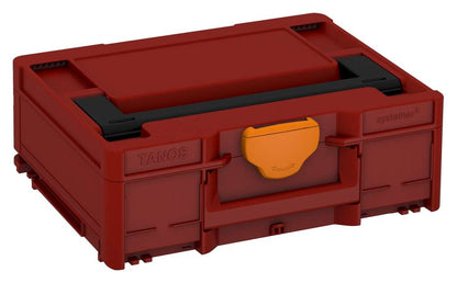 Systainer³ M 137, Carmine Red with Black lid handle and Deep Orange catches