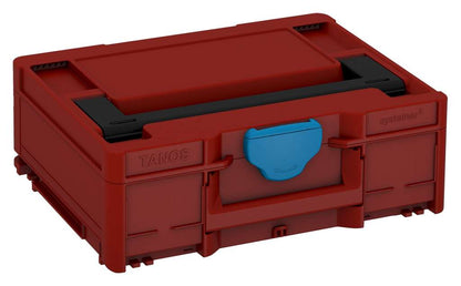 Systainer³ M 137, Carmine Red with Black lid handle and Sky Blue catches