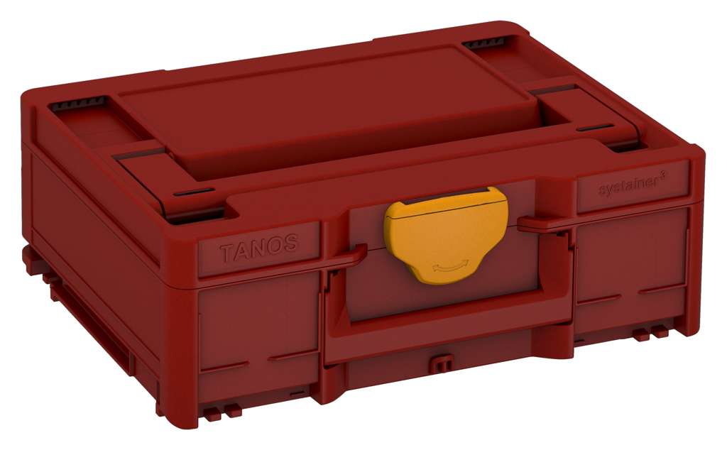 Systainer³ M 137, Carmine Red with Daffodil Yellow catches