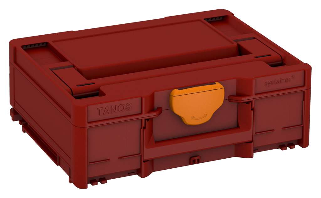 Systainer³ M 137, Carmine Red with Deep Orange catches