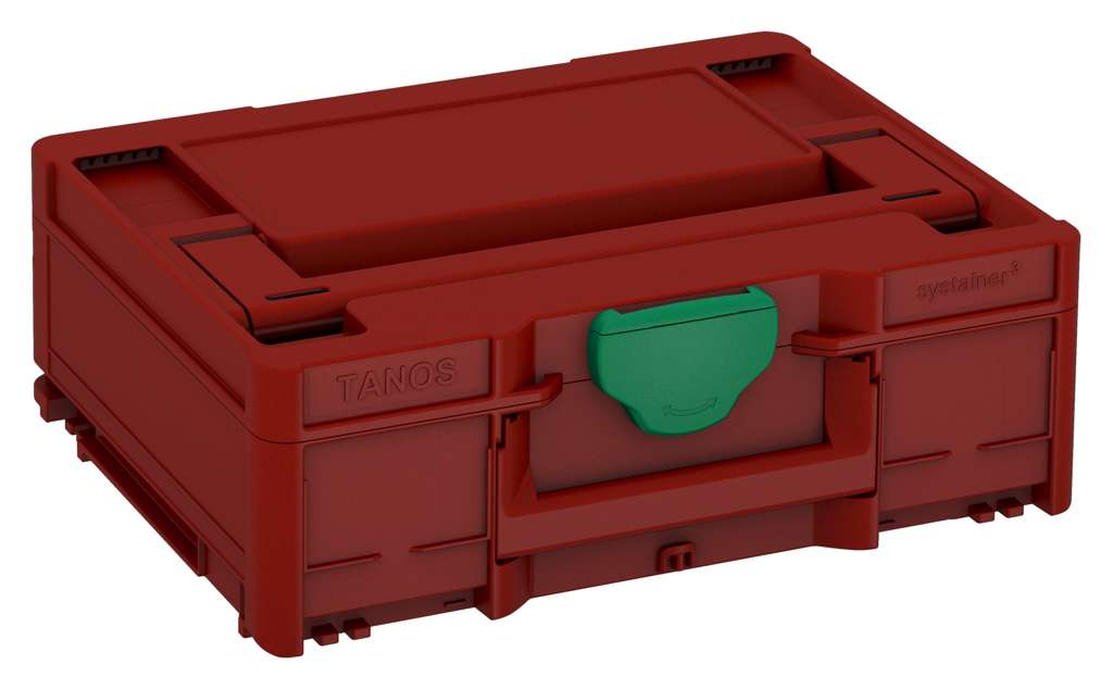 Systainer³ M 137, Carmine Red with Signal Green catches