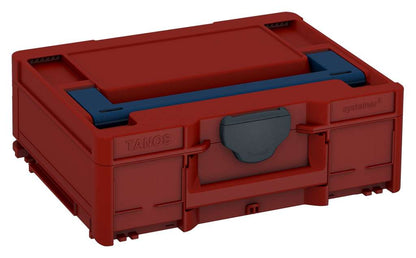 Systainer³ M 137, Carmine Red with Sapphire Blue lid handle and Anthracite catches