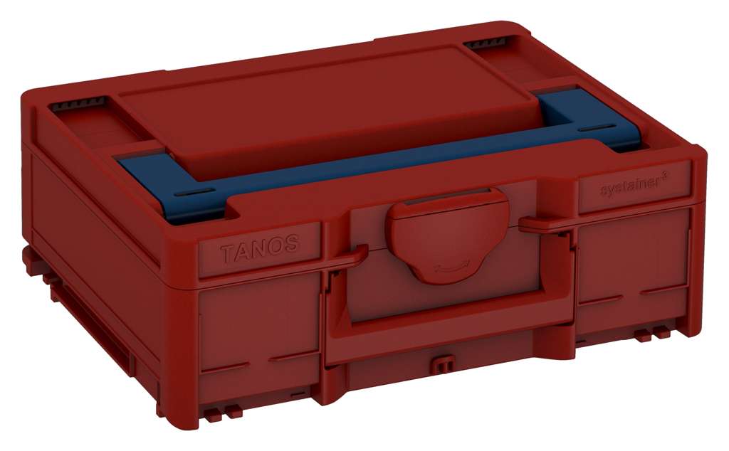 Systainer³ M 137, Carmine Red with Sapphire Blue lid handle