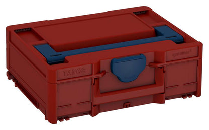 Systainer³ M 137, Carmine Red with Sapphire Blue lid handle and Sapphire Blue catches