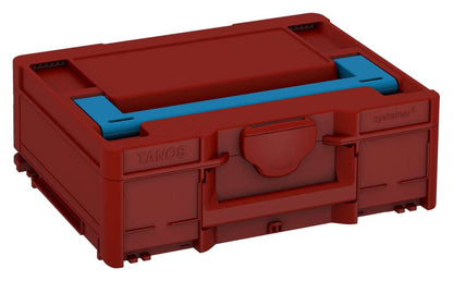 Systainer³ M 137, Carmine Red with Sky Blue lid handle