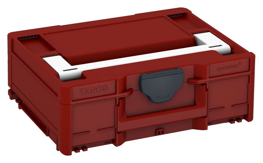 Systainer³ M 137, Carmine Red with White lid handle and Anthracite catches