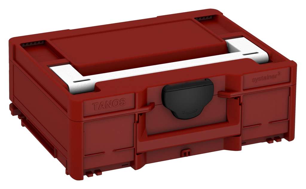 Systainer³ M 137, Carmine Red with White lid handle and Black catches