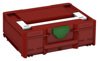 Systainer³ M 137, Carmine Red with White lid handle and Emerald Green catches