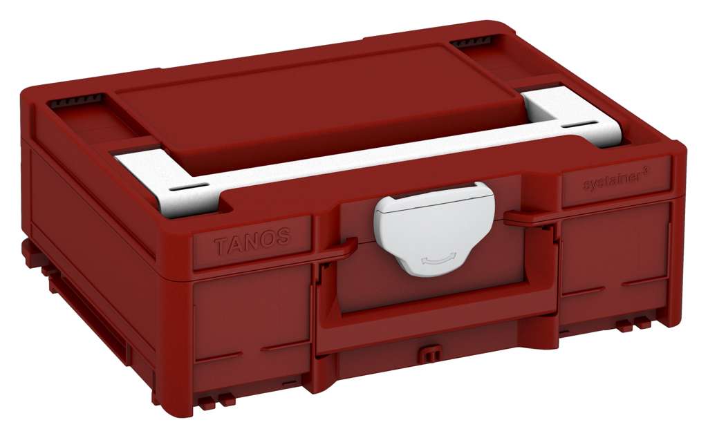 Systainer³ M 137, Carmine Red with White lid handle and Light Grey catches