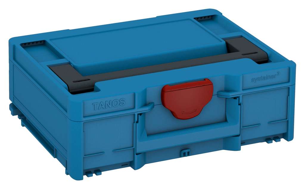 Systainer³ M 137, Sky Blue with Anthracite lid handle and Carmine Red catches