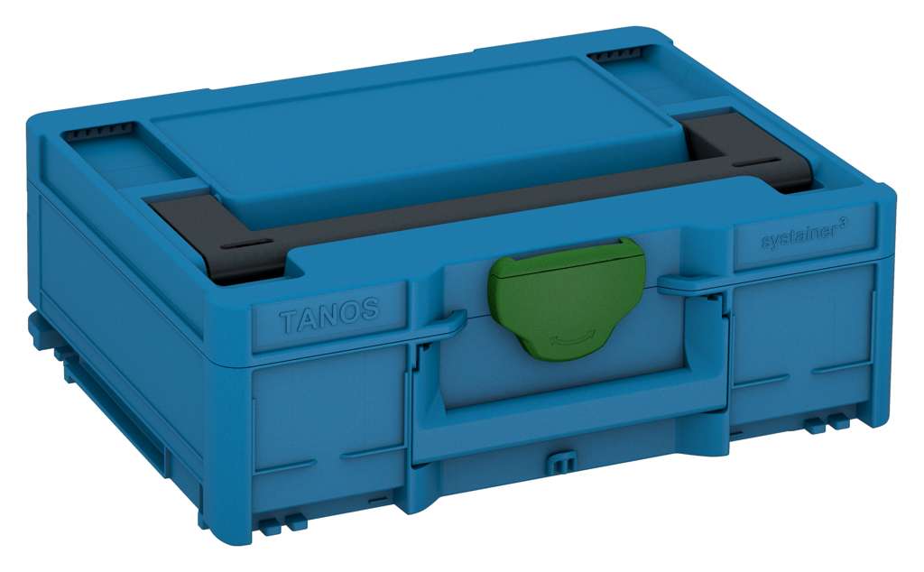 Systainer³ M 137, Sky Blue with Anthracite lid handle and Emerald Green catches