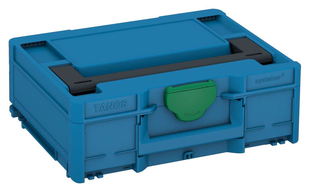 Systainer³ M 137, Sky Blue with Anthracite lid handle and Signal Green catches