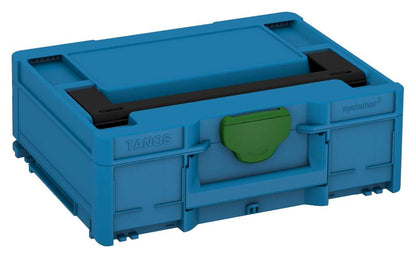 Systainer³ M 137, Sky Blue with Black lid handle and Emerald Green catches