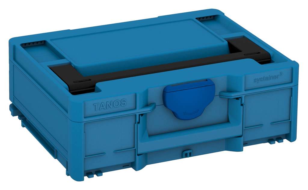 Systainer³ M 137, Sky Blue with Black lid handle and Signal Blue catches
