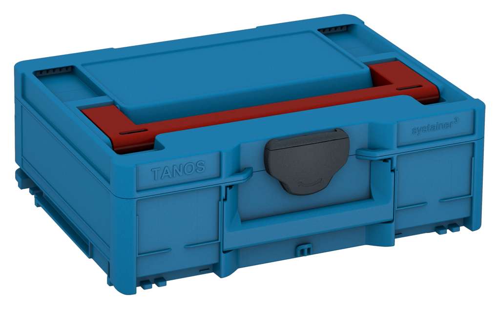 Systainer³ M 137, Sky Blue with Carmine Red lid handle and Anthracite catches
