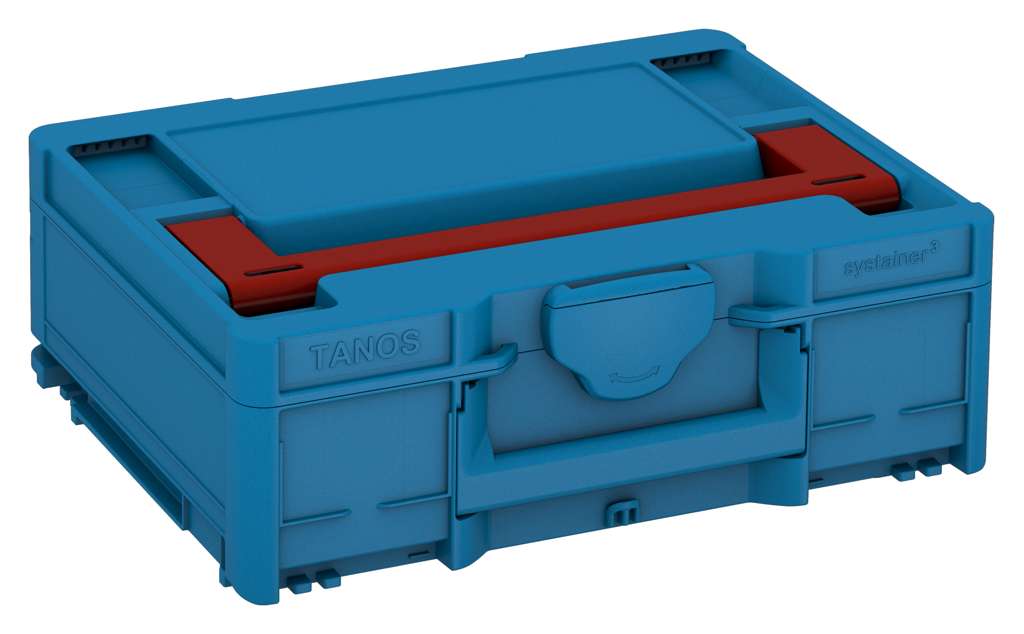 Systainer³ M 137, Sky Blue with Carmine Red lid handle