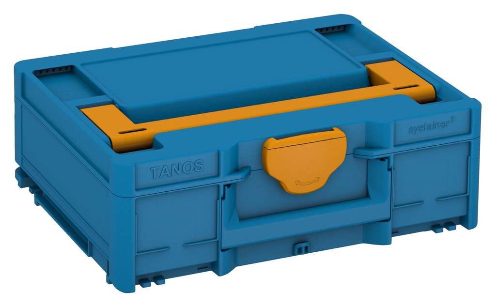 Systainer³ M 137, Sky Blue with Daffodil Yellow lid handle and Daffodil Yellow catches