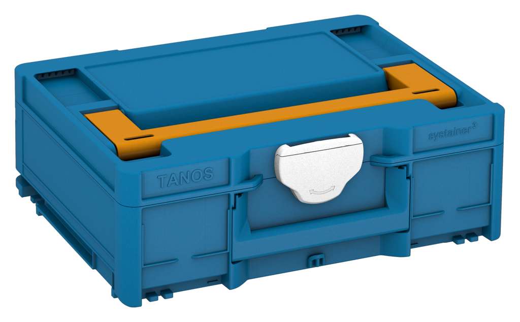 Systainer³ M 137, Sky Blue with Daffodil Yellow lid handle and White catches
