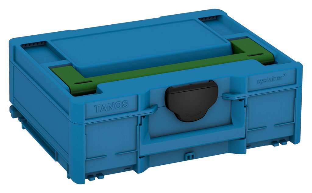 Systainer³ M 137, Sky Blue with Emerald Green lid handle and Black catches